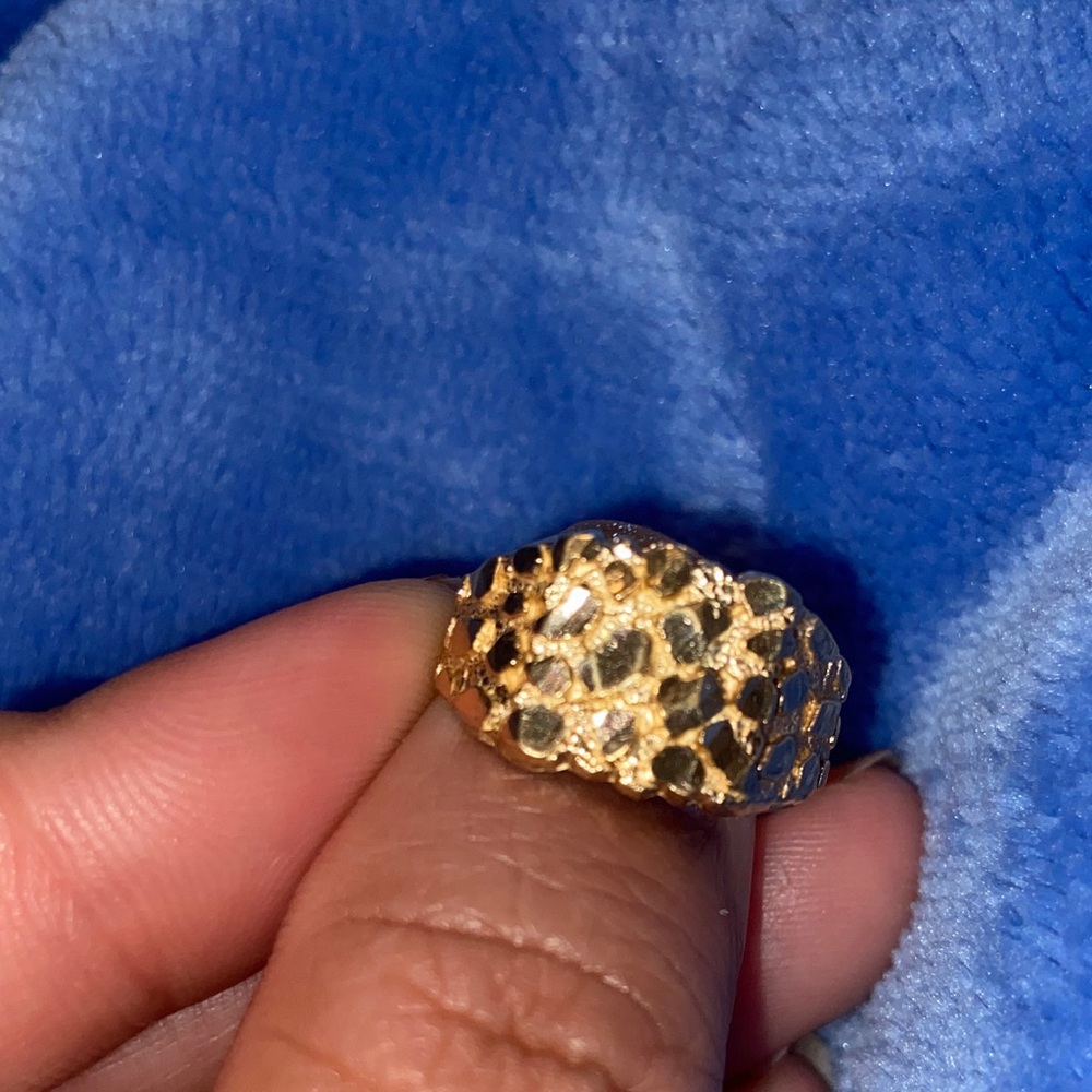 10k Solid Gold Nugget Ring